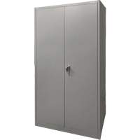Armoire de rangement, Acier, 4 Tablettes, 78" h x 36" la x 24" P, Gris Maritime Industrial Rubber