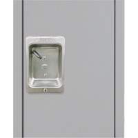 Lockers, 3 -tier, 12" x 18" x 86", Steel, Grey, Knocked Down Maritime Industrial Rubber