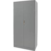 Combination Storage Cabinet, 36" W x 18" D x 72" H, Grey Maritime Industrial Rubber