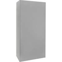Wardrobe Storage Cabinet, Steel, 36" W x 18" D x 72" H, Grey Maritime Industrial Rubber
