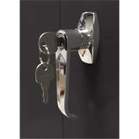 Armoire d'entreposage, Acier, 4 Tablettes, 78" h x 36" la x 24" P, Noir Maritime Industrial Rubber