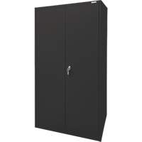 Armoire d'entreposage, Acier, 4 Tablettes, 78" h x 36" la x 24" P, Noir Maritime Industrial Rubber