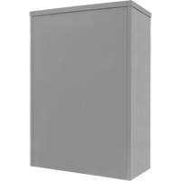 Counter-High Storage Cabinet, Steel, 2 Shelves, 42" H x 48" W x 24" D, Grey Maritime Industrial Rubber