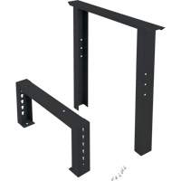 Pattes d'&eacute;tabli pour service industriel, Acier, 24" p x 34" h, Simple Maritime Industrial Rubber