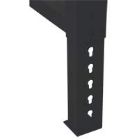 Pattes d'&eacute;tabli pour service industriel, Acier, 30" p x 34" h, Simple Maritime Industrial Rubber