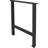 Pattes d'&eacute;tabli pour service industriel, Acier, 30" p x 34" h, Simple Maritime Industrial Rubber