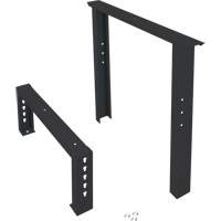 Pattes d'&eacute;tabli pour service industriel, Acier, 30" p x 34" h, Simple Maritime Industrial Rubber
