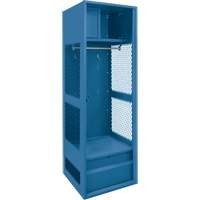 Casier pour &eacute;quipement, Acier, 24" la x 18" p x 72" h, Bleu fonc&eacute; Maritime Industrial Rubber