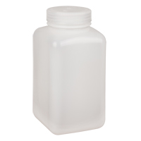 Bouteilles peu encombrantes &agrave; prise facile, Carr&eacute;e, 32 oz, Plastique Maritime Industrial Rubber