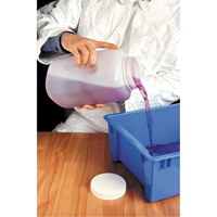 Bouteilles, Ronde, 128 fl. oz., Plastique Maritime Industrial Rubber