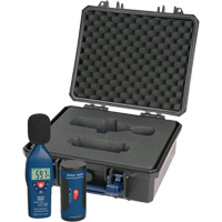 Sound Level Meter and Calibrator Kit, 30 - 130 dB Measuring Range Maritime Industrial Rubber