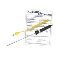 Sonde thermocouple pour l'air/gaz avec certificat de calibration, 900 °C (1652°F) Temp. max. Maritime Industrial Rubber