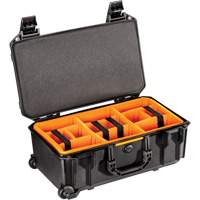 Valise roulante Vault avec s&eacute;parateurs coussin&eacute;s, Mallette rigide Maritime Industrial Rubber