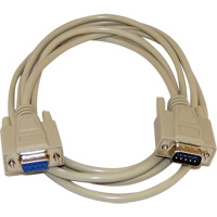 RS232 IBM 9P Male-to-Female Cable Maritime Industrial Rubber