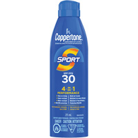 Sport&reg; Water Resistant Sunscreen, SPF 30, Aerosol Maritime Industrial Rubber