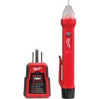 Voltage Detector & GFCI Receptacle Tester Kit, 50 V - 1000 V, Display & Sound Alert Maritime Industrial Rubber