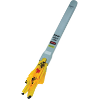 Pop-Up Safety Cone, Trilingual With Pictogram Maritime Industrial Rubber