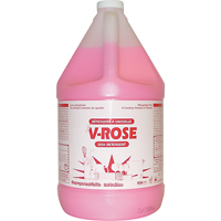 D&eacute;tergent liquide pour vaisselle V-Rose, Liquide, 4 L, Fraîcheur Maritime Industrial Rubber