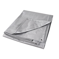 B&acirc;che, Super robuste, Argent, 10' x 8' x 12 mils Maritime Industrial Rubber