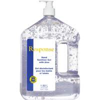 Response&reg; Hand Sanitizer Gel with Aloe, 1890 ml, Pump Bottle, 70% Alcohol Maritime Industrial Rubber