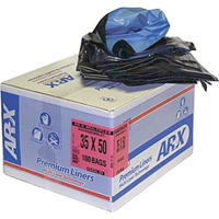 Sacs Premium, 2T-Fort, 26" la x 36" lo, Noir, Capacit&eacute; 64,35 L (17 gal.) Maritime Industrial Rubber