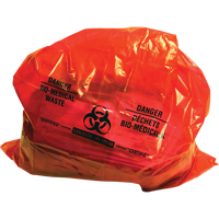 Sure-Guard Bio-Medical Waste Liners, Bio-Hazard, 50" L x 37" W, 2 mil Maritime Industrial Rubber