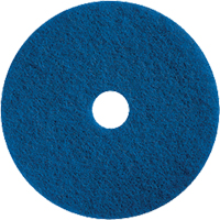 Floor Maintenance Pads, 15", Cleaning/Scrubbing, Blue Maritime Industrial Rubber