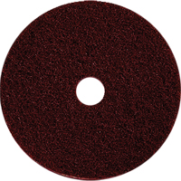 Floor Maintenance Pads, 17", Stripping, Brown Maritime Industrial Rubber
