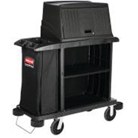 Executive Compact Housekeeping Cart Maritime Industrial Rubber