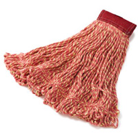 Super Stitch Wet Mop, Floor Finishing, Cotton/Yarn, 21 oz., Loop Style Maritime Industrial Rubber