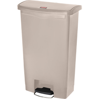 Slim Jim&reg; Waste Container, Resin, 18 US gal. Capacity Maritime Industrial Rubber