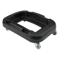 Recycling & Waste Receptacle Dolly, Polypropylene, Black, Fits: 17-1/4" x 12-1/2" Maritime Industrial Rubber
