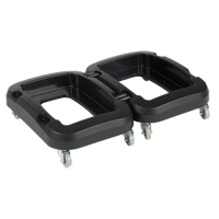 Recycling & Waste Receptacle Dolly, Polypropylene, Black, Fits: 17-1/4" x 12-1/2" Maritime Industrial Rubber