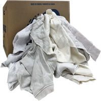 Chiffons de nettoyage, Molleton, Blanc, 20 lb Maritime Industrial Rubber