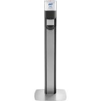 Messenger ES6 Silver Panel Floor Stand with Dispenser Maritime Industrial Rubber