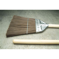 Railroad Broom, Wood Handle, Polypropylene Bristles, 55" L Maritime Industrial Rubber