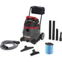 NXT Industrial Vacuum with Cart, Wet-Dry, 6 HP, 14 US Gal. (53 Litres) Maritime Industrial Rubber