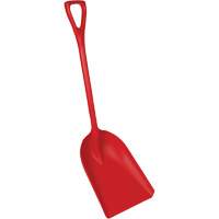 Pelle en un seul morceau pour la transformation des aliments, Lame 14" x 17", Longueur de 42-1/2", Plastique, Rouge Maritime Industrial Rubber