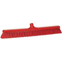 Balai-brosse &agrave; soies combin&eacute;es, Crins Cors&eacute;/Fin, 24-1/2", Polyester, Rouge Maritime Industrial Rubber
