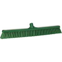 Balai-brosse &agrave; soies combin&eacute;es, Crins Cors&eacute;/Fin, 24", Polyester, Vert Maritime Industrial Rubber