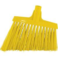 T&ecirc;te de balai oblique, Crins Extra-ferme, 12", Polyester, Jaune Maritime Industrial Rubber