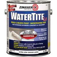 Watertite&reg; LX Mold & Mildew-Proof Waterproofing Paint, 3.78 L, Gallon, White Maritime Industrial Rubber