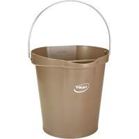 Seau pour l'hygi&egrave;ne des aliments, Brun, 3 gal. US Maritime Industrial Rubber