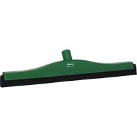 Fixed Head Food Hygiene Floor Squeegee, 20", Green Maritime Industrial Rubber