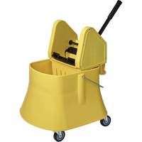 Champ Bucket & Wringer Combo, Down Press, 10 US Gal.(40 Quart), Yellow Maritime Industrial Rubber