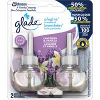 Glade&reg; PlugIns&reg; Scented Oil Refills, Lavender & Vanilla, Cartridge Maritime Industrial Rubber