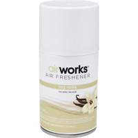 AirWorks&reg; Metered Air Fresheners, Very Vanilla, Aerosol Can Maritime Industrial Rubber