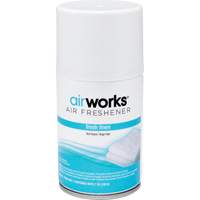 AirWorks&reg; Metered Air Fresheners, Fresh Linen, Aerosol Can Maritime Industrial Rubber