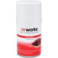 AirWorks&reg; Metered Air Fresheners, Fruit Basket, Aerosol Can Maritime Industrial Rubber