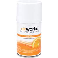 AirWorks&reg; Metered Air Fresheners, Citrus Grove, Aerosol Can Maritime Industrial Rubber